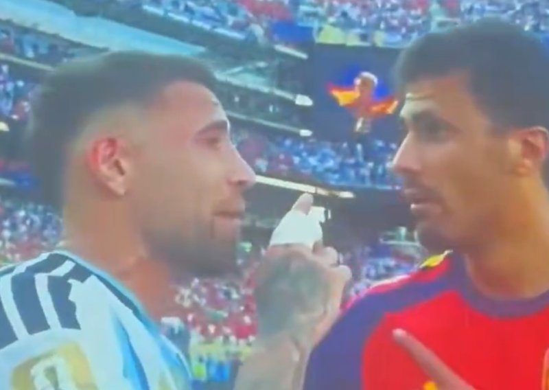 Umalo tučnjava nakon finala: Otamendi odbio Rodrijev pozdrav pa ga napao: 'Cijeli tjedan si plakao'