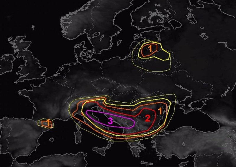 Europljani se javili zbog nevremena na Jadranu: Na snazi najviša razina upozorenja
