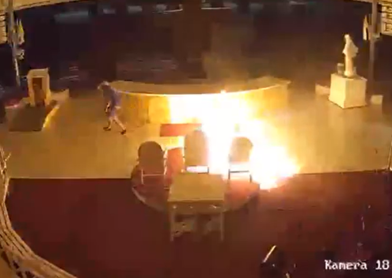 VIDEO Ovo je muškarac koji je zapalio oltar crkve u Međugorju