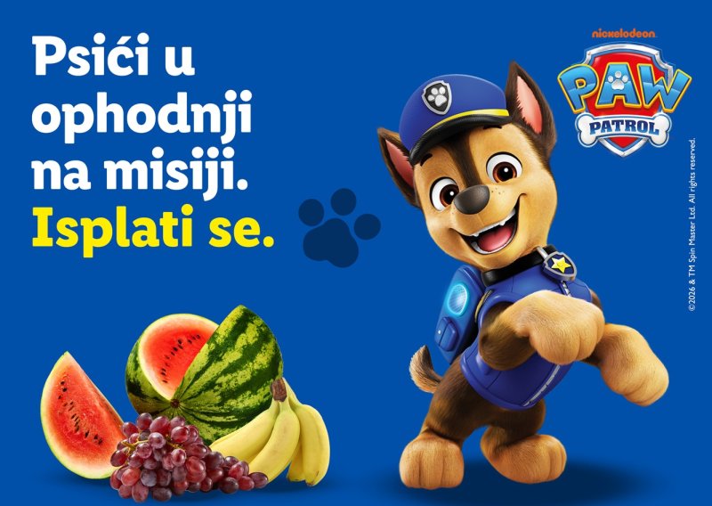 Lidl i Psići u ophodnji (PAW Patrol®): omiljeni dječji junaci potiču djecu na ukusniju i uravnoteženiju prehranu