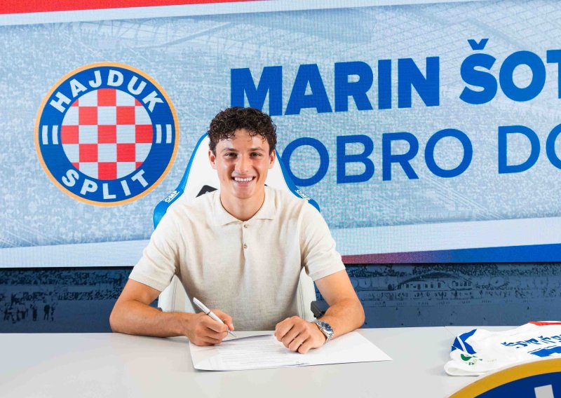 Marin Šotiček predstavio se Hajduku: 'Jako mi se sviđa Garcijin nogomet'