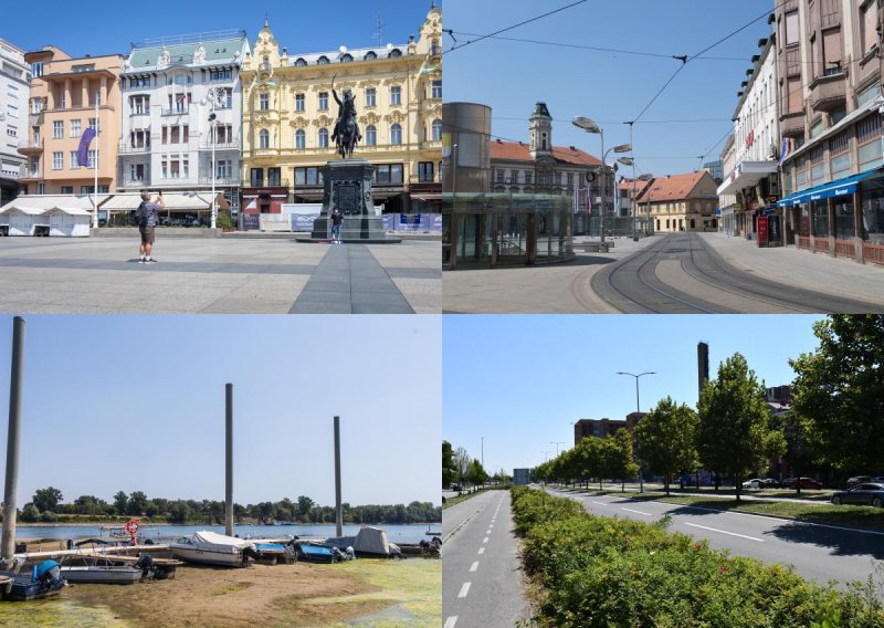 Puste ulice, čamci na suhom: Ovako izgleda Hrvatska na paklenih +40
