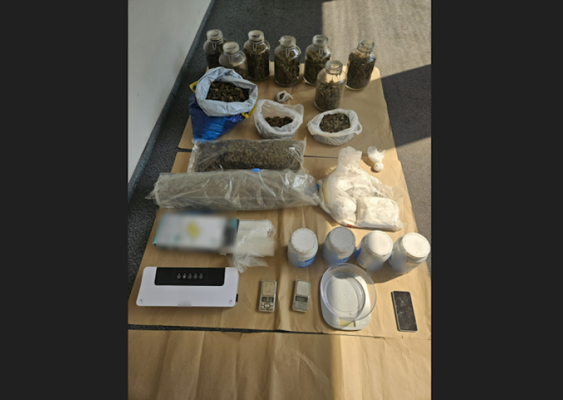 Veliki ulov policije u Novom Zagrebu: Skrivao je preko osam kilograma droge
