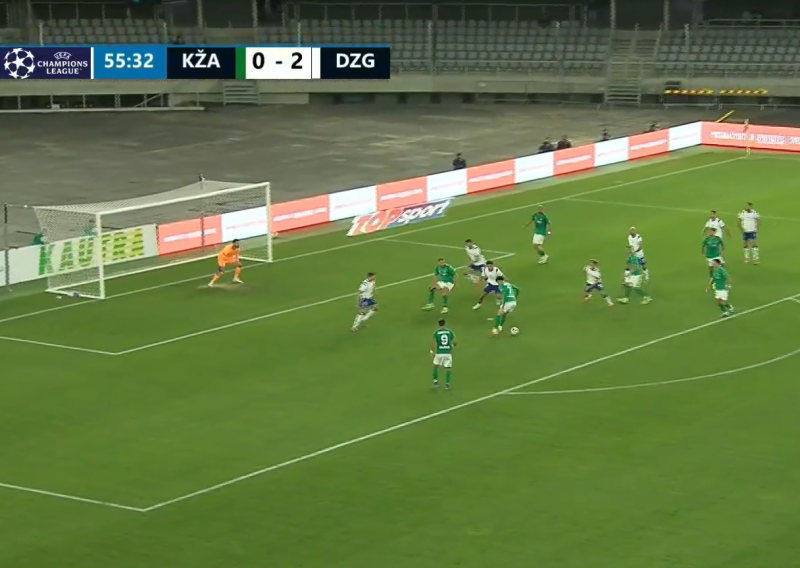 Pogledajte kako je Dinamo primio gol s igračem manje
