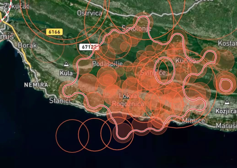 Sateliti otkrili razmjere požara: U tri sata evidentirano je 200 žarišta!