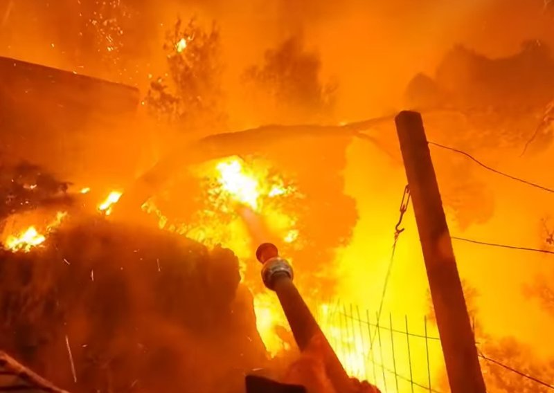 VIDEO Nova snimka iz središta vatrenog čudovišta koje je gotovo progutalo Omiš