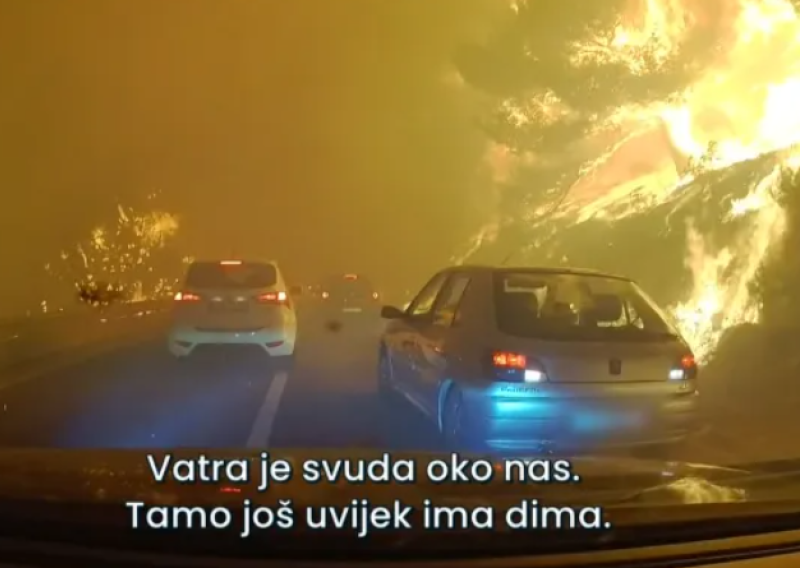 Mađarska obitelj snimila bijeg iz pakla kod Omiša: 'Ovdje je toliko vruće da više ne možemo izdržati'