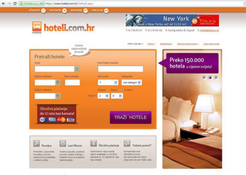 Sami rezervirajte i platite hotel online