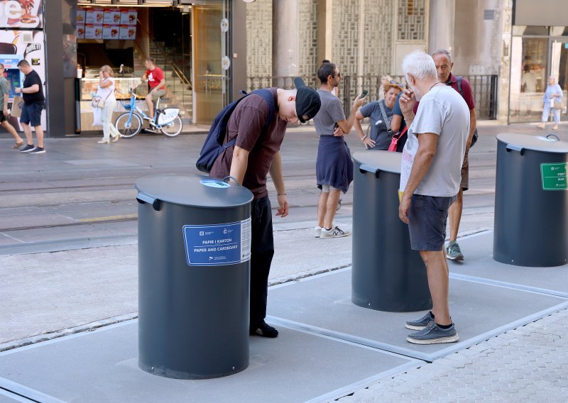FOTO/VIDEO Podzemni spremnici kod Jelačić placa konačno proradili: Pogledajte kako funkcioniraju