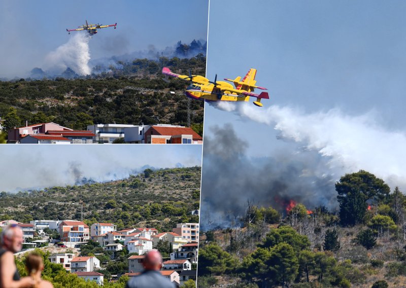 VIDEO Sve ozbiljnija situacija kod Primoštena, aktiviran SRUUK: 'Vatra se proširila u 10 minuta, ne možete vjerovati!'