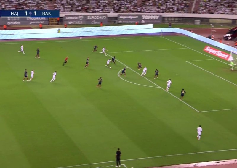 Ludnica na Poljudu! Pogledajte spektakularnu akciju i golčinu Hajduka za 2:1