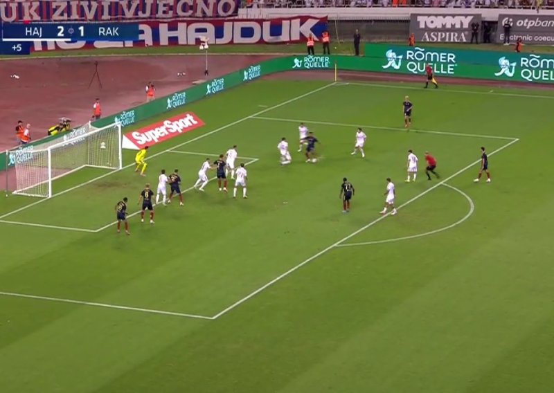 Poljud u šoku! Pogledajte nevjerojatan niz bizarnih grešaka Hajduka za gol u 95. minuti