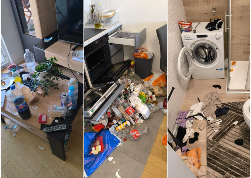 FOTO Ovako su gosti iz Luksemburga ostavili apartman u Zadru: Vlasnik zvao policiju