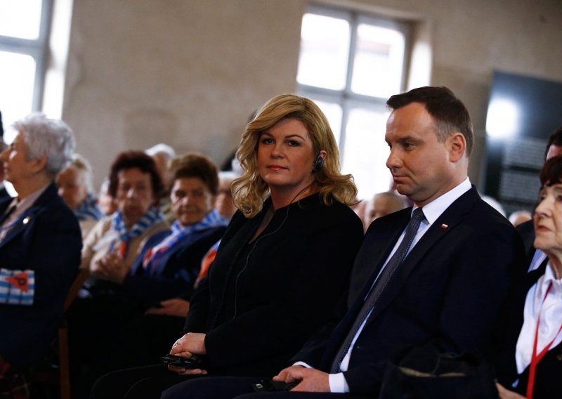 Hrvatska predsjednica  u Varšavi počela razgovore s Andrzejom Dudom