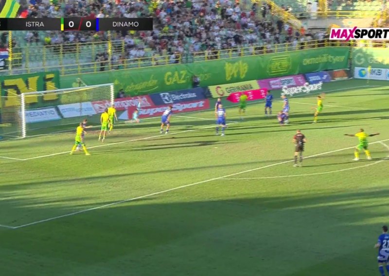 Šok za Dinamo u Puli: Pogledajte golčinu Istre za 1:0
