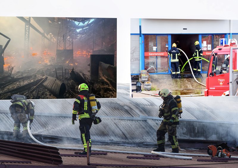 FOTOGALERIJA Pogledajte snimke požara u Karlovcu: Dojava portira stigla je prekasno