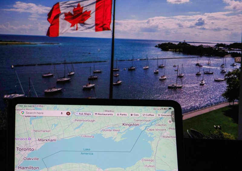 Google karte promijenile naziv 'jezera Ontario' u 'jezero Amerika'