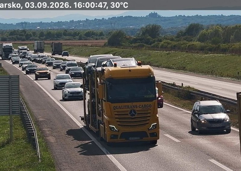 Gužve na A1 prema Zagrebu: Kolona duga šest kilometara, vozi se uz povremene zastoje