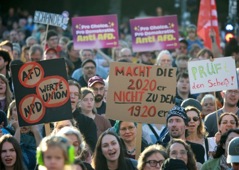 Berlin se ne miri sa Saskom: Tisuće prosvjedovalo protiv AFD-a