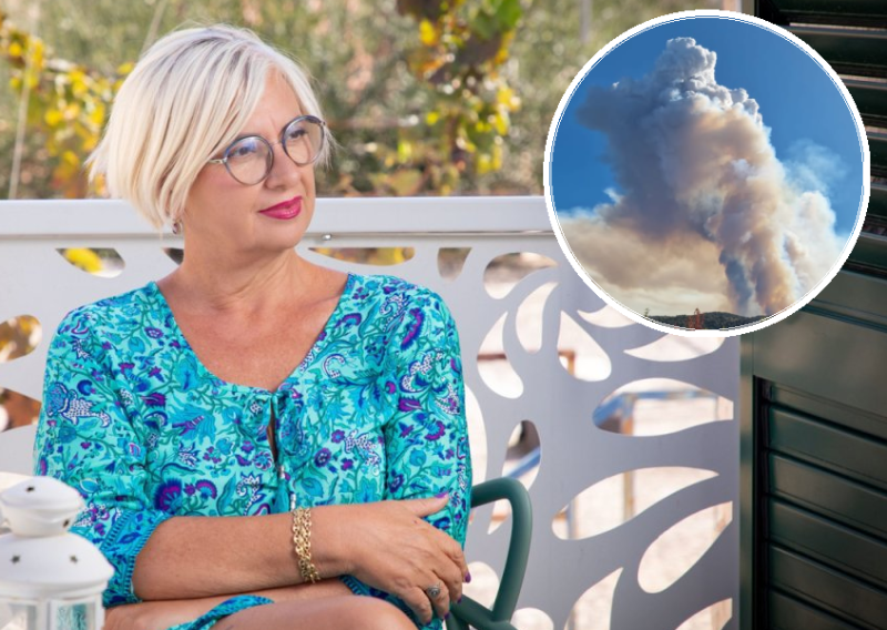 Dramatični prizori s Brača: Danijela Dvornik pokazala koliko je požar blizu njezina doma