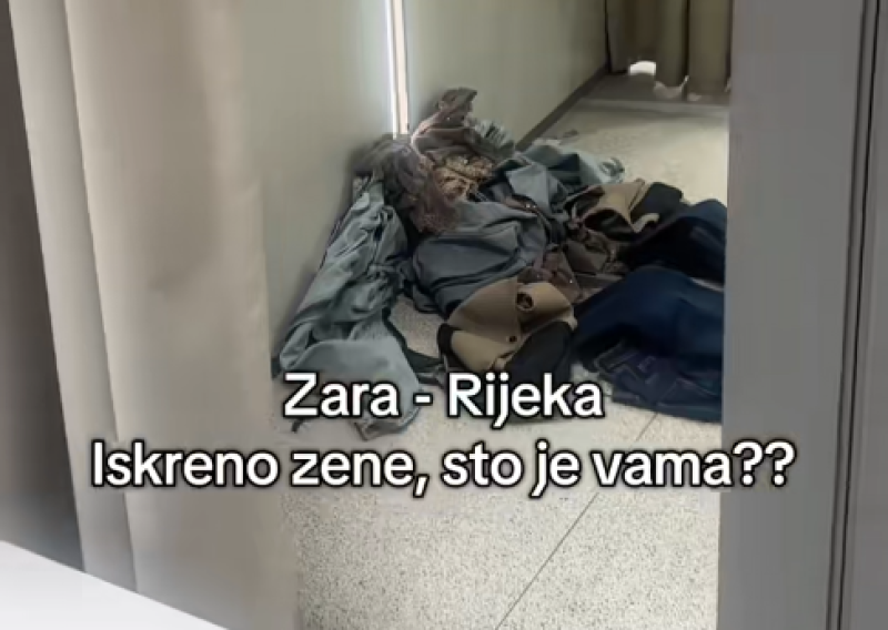 Snimka iz riječke trgovine pokrenula raspravu: Evo što sve kupci ostavljaju u kabinama