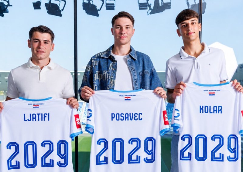 Osijek zaključao budućnost: Trojica velikih talenata potpisala do 2029. godine