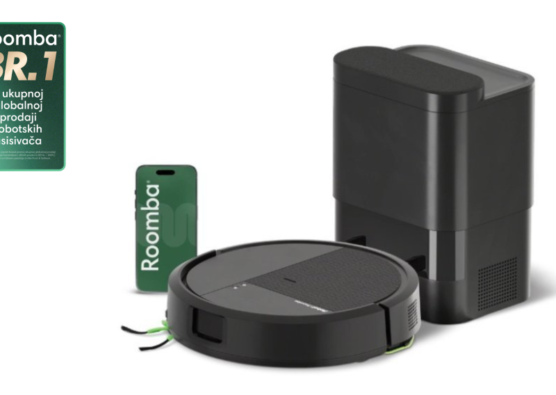 Poklanjamo robotski usisavač iRobot Roomba® 115 Combo Robot + Baza AutoEmpty™ Black