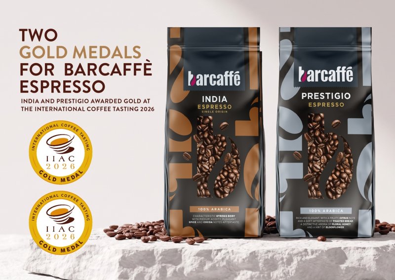 Dva zlata za Barcaffè Espresso: India i Prestigio nagrađeni na International Coffee Tastingu 2026.