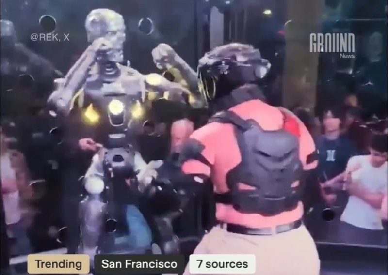 'Bojim se za tebe': Influencer se borio protiv robota, a onda je uslijedio nokaut