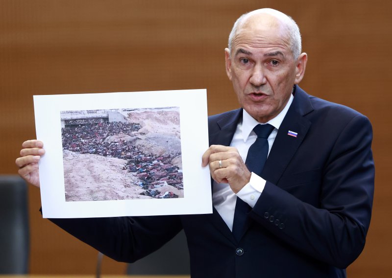 Janša se žestoko osramotio: Govorio o ubijenim kršćanima u Sudanu pa pokazao fotografiju iz Gaze