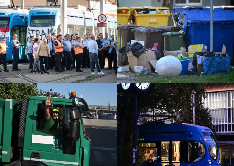 FOTO Bilanca trodnevnog štrajka: Tramvaji i autobusi opet voze, Čistoća je na terenu, sindikati najavili nastavak borbe