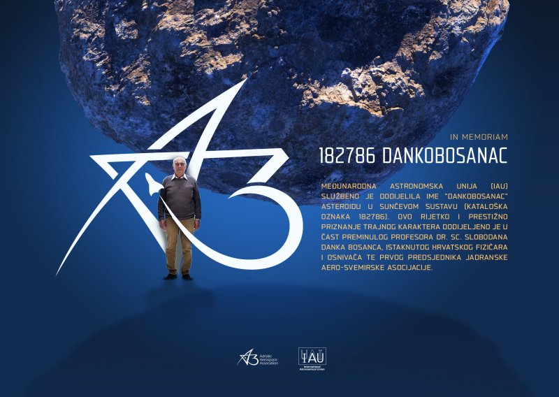 Asteroid dobio ime po hrvatskom fizičaru Danku Bosancu: 'Priznanje za cijelu znanstvenu zajednicu'