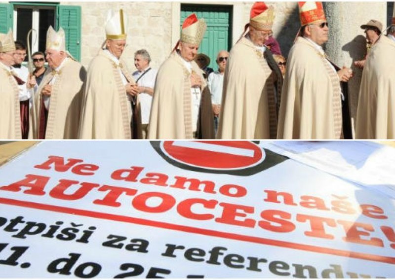 Biskupi referendum o autocestama pustili pred crkve