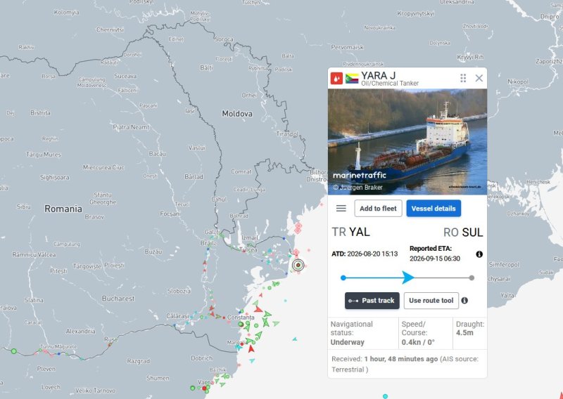 Novi incident kod Rumunjske: Brod pogođen dronom?