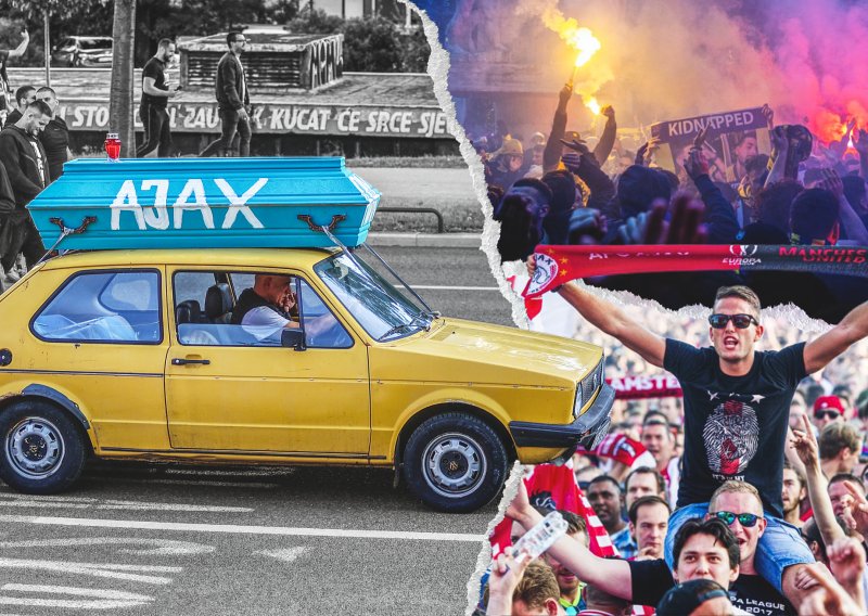 Glupi nacistički performans: Torcida nosila Ajaxov lijes, a pokopala vlastite mitove