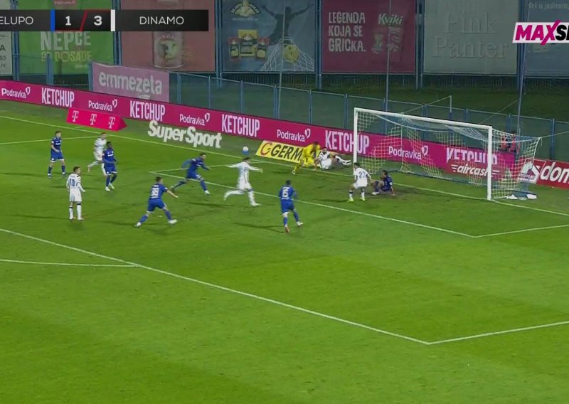 Dinamo zabio i četvrti gol: Pogledajte što se sve dogodilo u kaznenom prostoru Slavena