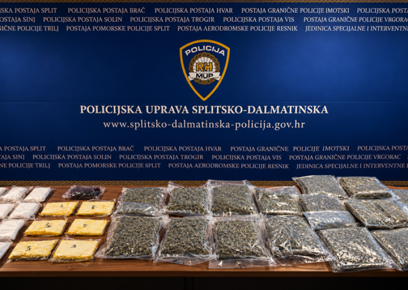 VIDEO Velika akcija policije: Pogledajte koliko su droge pronašli diljem Dalmacije