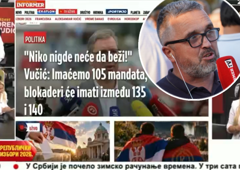 VIDEO Ovako je Informer dočekao Vučićev poraz: Objava minutu prije rezultata posebno je urnebesna