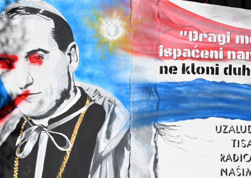Policija traži počinitelja: Vandaliziran mural Alojziju Stepincu