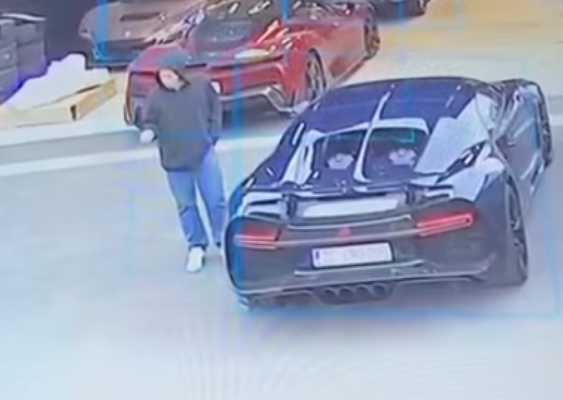 VIDEO Ovako je ukraden Bugatti Mate Rimca: Lopov je mislio da ga nitko ne vidi