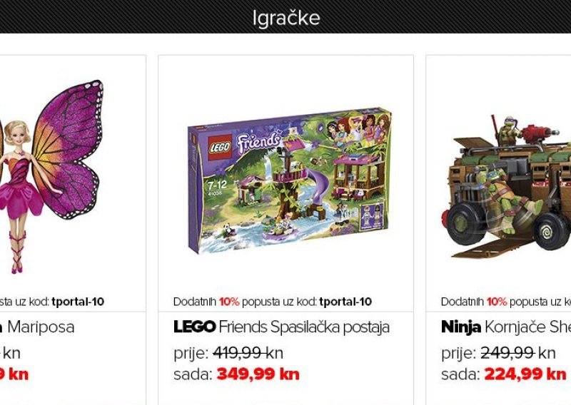 Barbie, Lego i Ninja kornjače na posebnom sniženju!
