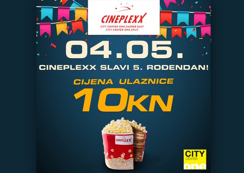 Cineplexx City Center One slavi 5. rođendan!