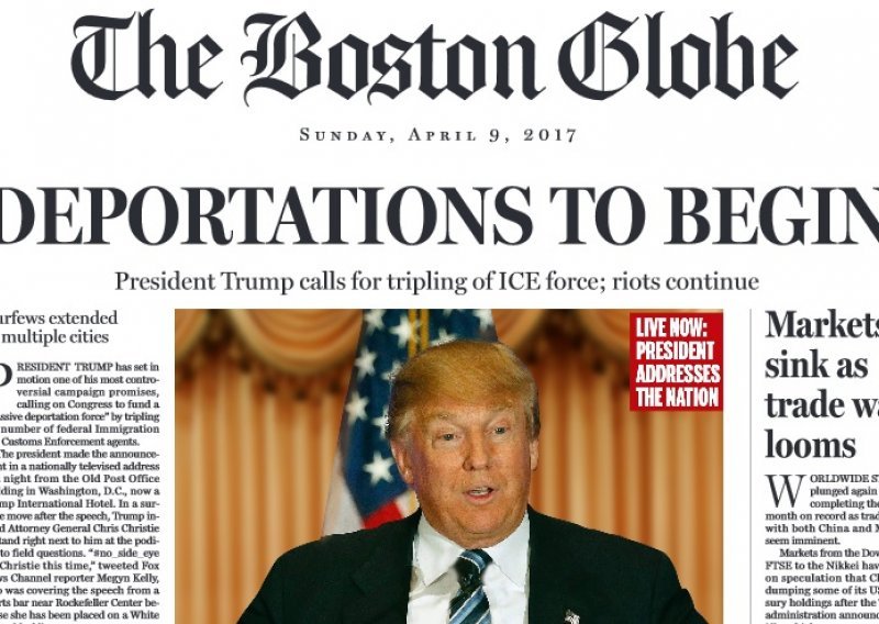 Naslovnica s Trumpovim likom: 'Počinju deportacije'