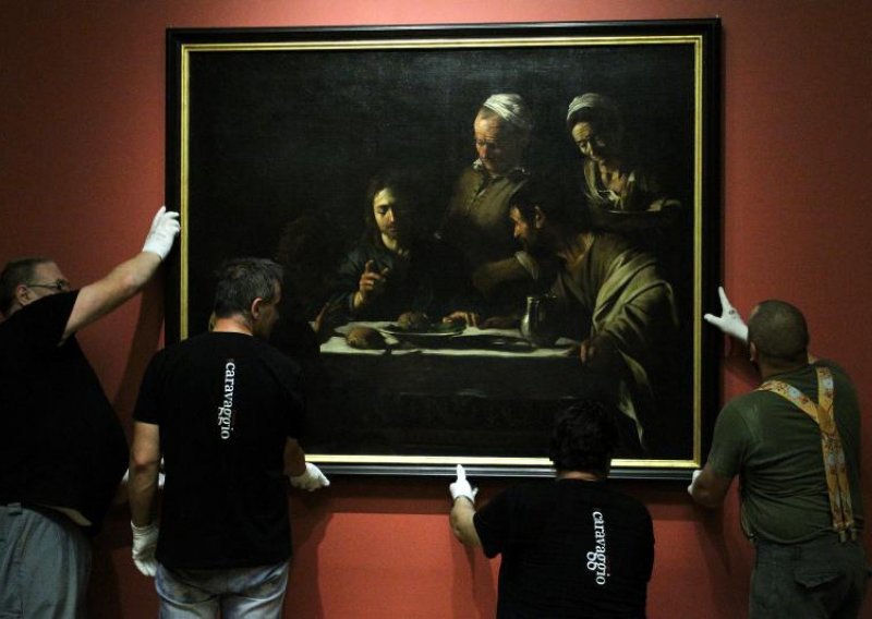 Otvoren sanduk u kojem je Carvaggiovo djelo