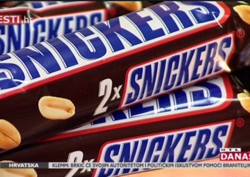 Mars iz Hrvatske povlači Snickers proizveden u Nizozemskoj