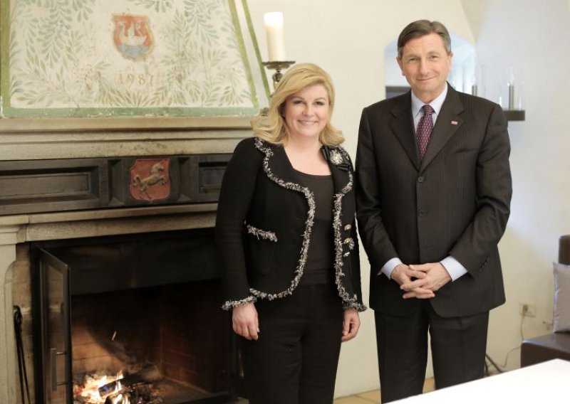 Nenajavljeno se sastali Pahor i Grabar Kitarović