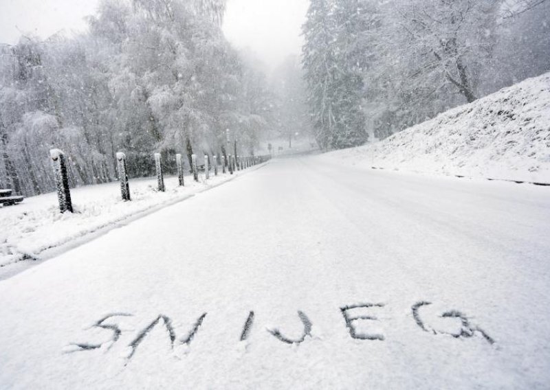 Snijeg, kiša i vjetar izazvali probleme u prometu