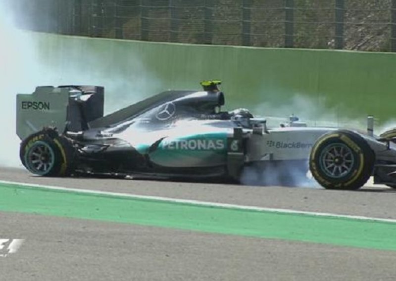 Rosberg dominirao u Belgiji pa doživio opasnu nesreću!