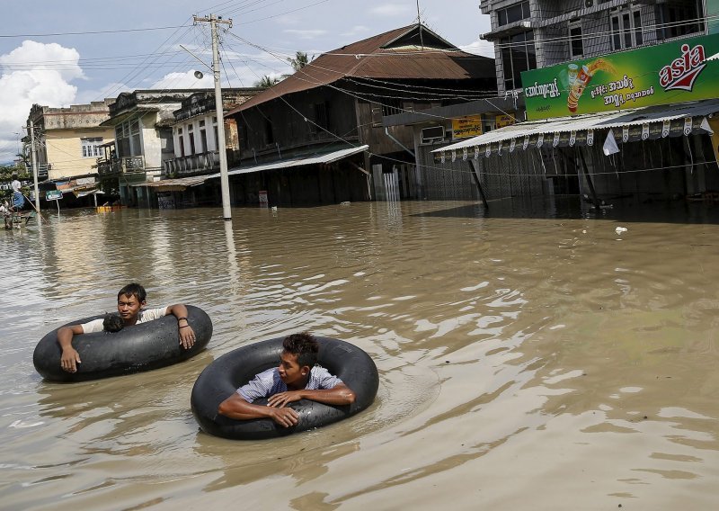 Poplave u Mianmaru: 46 mrtvih, dio zemlje odsječen