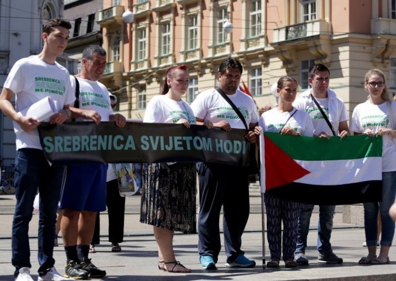 Počast žrtvama Srebrenice mimohodom odali Zagrepčani